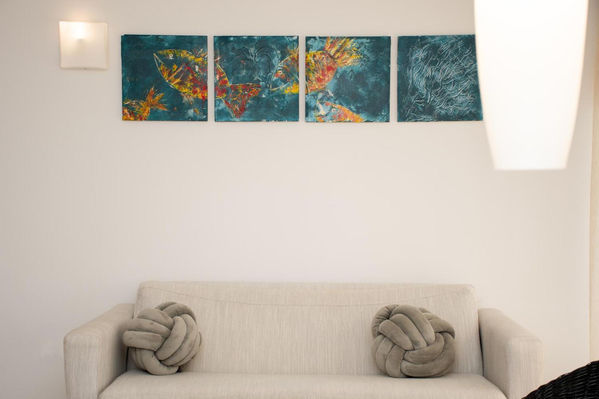 Hotel Capilla Del Mar Kartagena Zewnętrze zdjęcie A set of four paintings by the artist